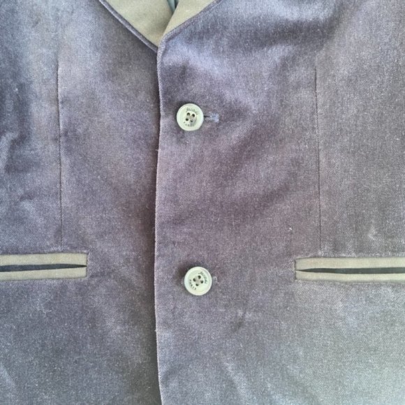 Jacadi Boy's Velvet Tuxedo Style Blazer in Size 6Y EUC - Picture 3 of 12